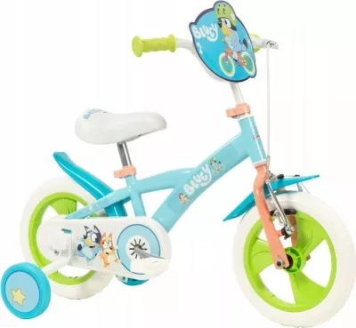 Bicikletë për fëmijë TOIMSA 12” BLUEY, 4 rrota, Temë Paw Patrol, Bardhë
