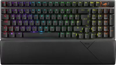 Tastierë mekanike gaming ASUS ROG Strix Scope II 96 Wireless, RGB, QWERTZ, e zezë
