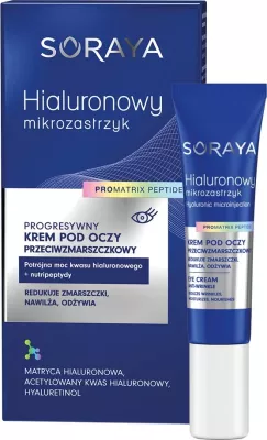 Krem për sy për femra Soraya Hyaluronic Microinjection Progressive, 15ml