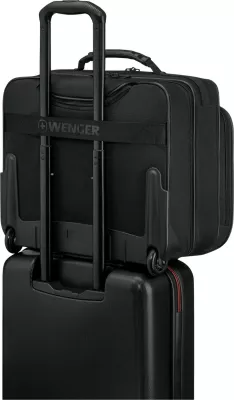 Çantë laptopi Wenger Legacy Black Series 15.6 inç me rrota, e zezë