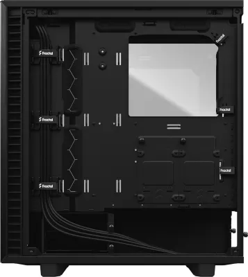 Kasë Fractal Design Define 7 Compact, Midi Tower, ATX, micro ATX, Micro-ITX, e zezë