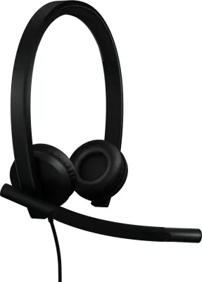 Kufje Logitech H570e, me kabllo, binaurale, USB, e zezë
