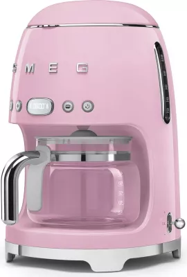 Aparat kafe SMEG DCF02PKEU, stil i viteve '50, rozë