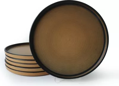 Set pjatash shërbimi, 6 copë, ngjyrë camel, Hermia Concept, X00018265