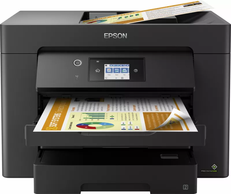 Printer multifunksional Epson WorkForce WF-7830DTWF, Inkjet, A3, Ngjyrë e zezë