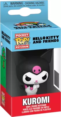 Varëse çelësash Funko POP! Sanrio Kuromi, vinyl, zezë/bardhë