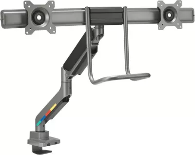 Krah monitori Kensington SmartFit për 2 monitorë deri 32", rregullim me gaz, gri