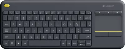 Tastierë wireless Logitech K400 Plus, RF Wireless, QWERTZ, e zezë