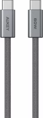 Kabllo USB-C në USB-C Aukey CB-DCC061 1 m 60W, gri
