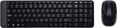 Set tastierë + maus wireless Logitech MK220, QWERTY (SLO engraving), 2.4GHz, Plug & Play, me numpad, e zezë