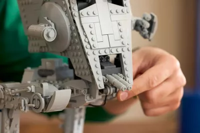 Set LEGO Star Wars AT-ST Walker 75417, për të rritur, me minifigurë, Gri