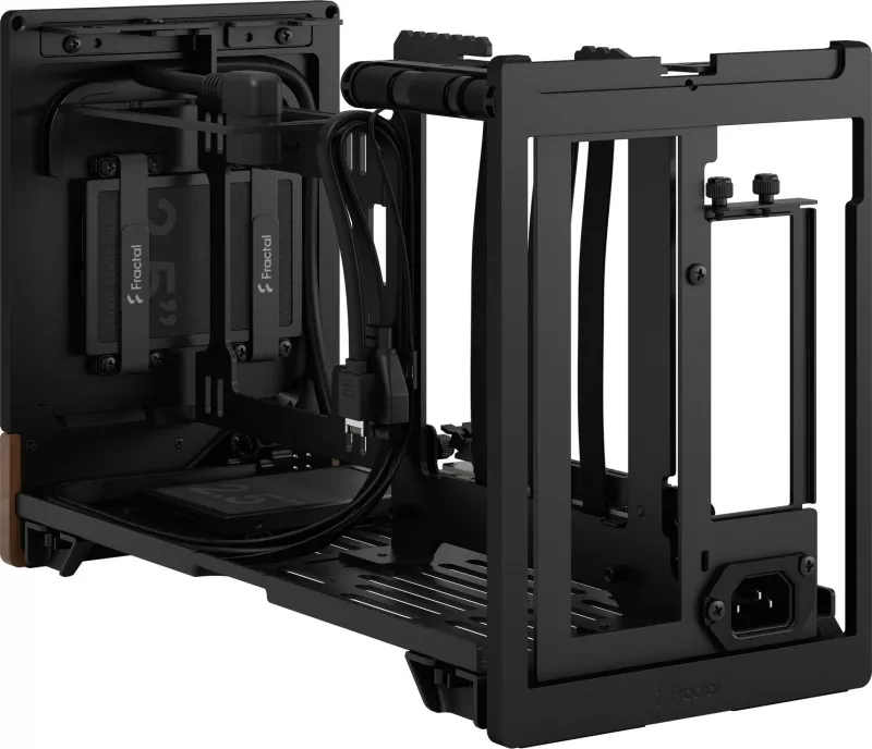 Kasë Fractal Design Terra, Mini-ITX, Alumini, Walnut, Graphite