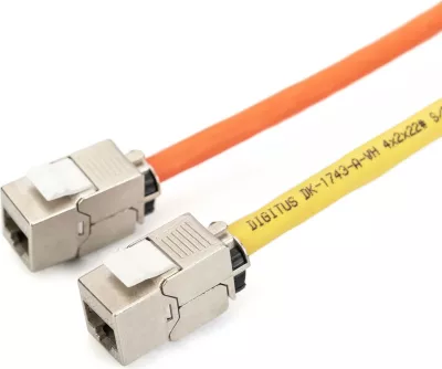 Keystone modul Cat. 6A Digitus DN-93617-24, shielded, intelligent cable manager, set 24 copë, argjendtë