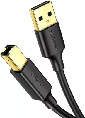 Kabllo USB Ugreen 10351 USB-A në USB-B 3 m USB 2.0 e zezë