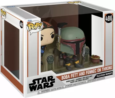 Figurinë koleksionuese Funko Pop Moment Star Wars The Mandalorian Boba Fett & Fennec Shand
