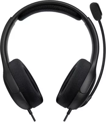 Kufje gaming PDP LVL40, me kabllo, stereo, mikrofon me flip-to-mute, për Nintendo Switch, të zeza