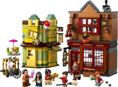 Set LEGO Harry Potter 76452, Quality Quidditch Supplies & Ice Cream Parlour, 795 pjesë, me 6 minifigura
