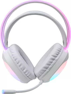 Kufje gaming Marvo HG8959 LUMI 40, me kabllo, RGB, USB + 3.5mm, driver 50mm, të bardha