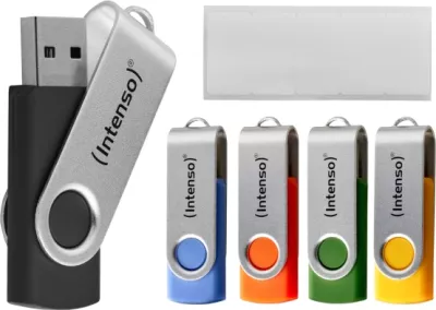 USB memorje Intenso Basic Line Multipack 32GB USB 2.0, paketë 5 copë, shumëngjyrëshe