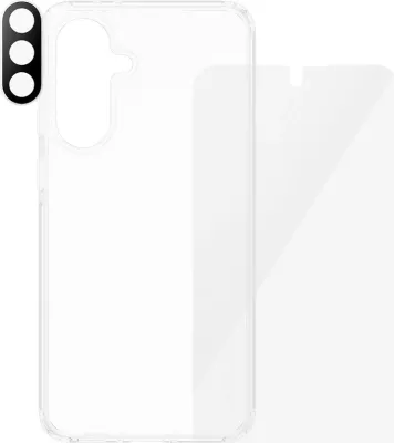 Mbështjellës PanzerGlass për Samsung Galaxy A56 5G, set 3-në-1, transparent