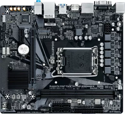 Pllakë amë Gigabyte H610M S2H V2 Micro-ATX, DDR5, 2x DIMM, M.2 NVMe, HDMI/DP/VGA