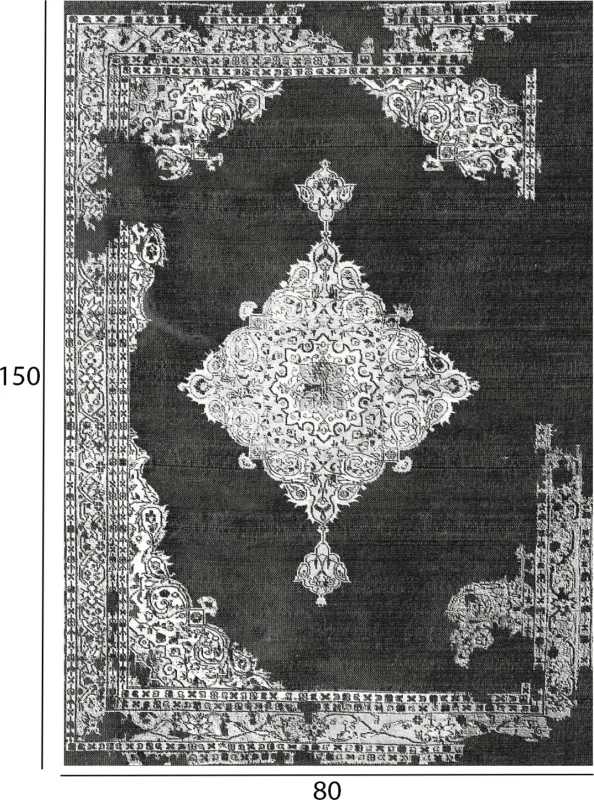 Tapet vintage gri me franja, JOSIANE, FH7676.12, 80x150cm