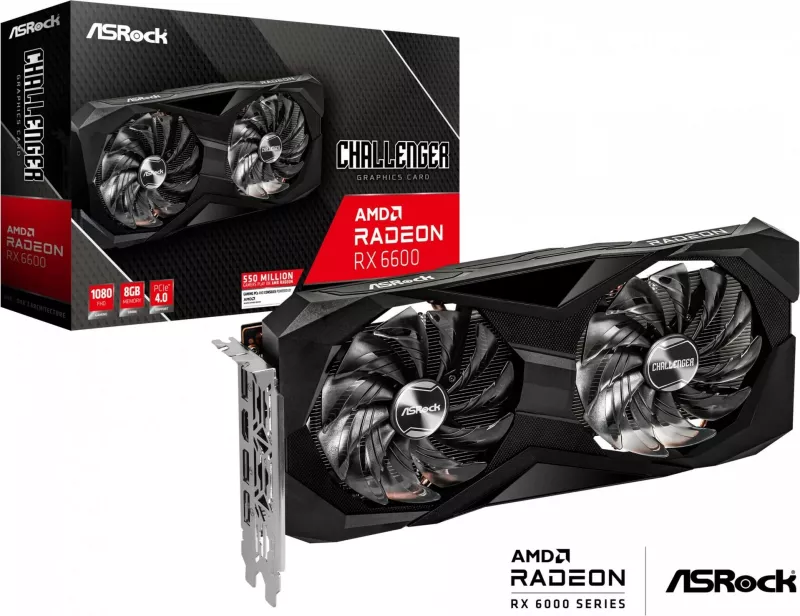 Kartelë grafike ASRock Challenger RX6600 CLD 8G, Radeon RX 6600, 8 GB, GDDR6, PCI Express 4.0, e zezë