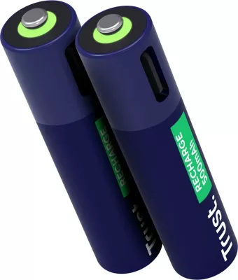 Bateri të rikarikueshme Trust 25585 AAA, 500 mAh, Jeshile, 2 copë