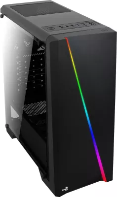 Kasë Aerocool Cylon Midi Tower, ATX/micro ATX/Mini-ITX, e zezë, RGB