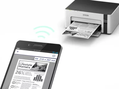 Printer Epson EcoTank M1120, Inkjet, A4, Wi-Fi, E zezë