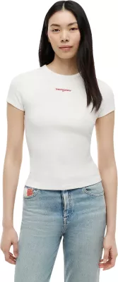 Maicë për femra Tommy Hilfiger Jeans DW0DW22809, krem