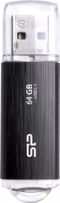 USB Flash Drive Silicon Power Blaze B02, 64GB, Lloji A, Gjen 1, e zezë