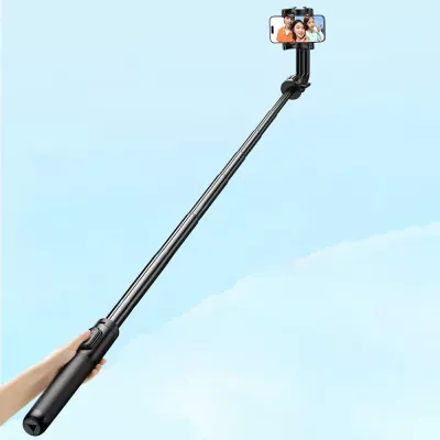 Selfie stick Ugreen LP586 me stativ dhe telekomandë Bluetooth, 1.5m, e zezë