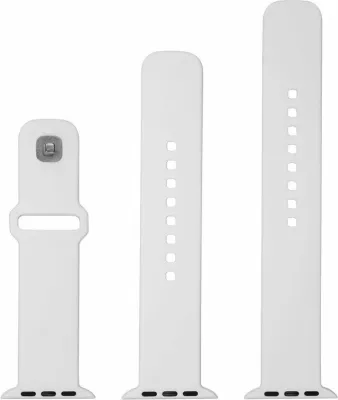 Rrip Smartwatch Fixed Sporty FIXSST2-436-WH për Apple Watch 38/40/41 mm, silikon, 160-225 mm, i bardhë, set 3 copë