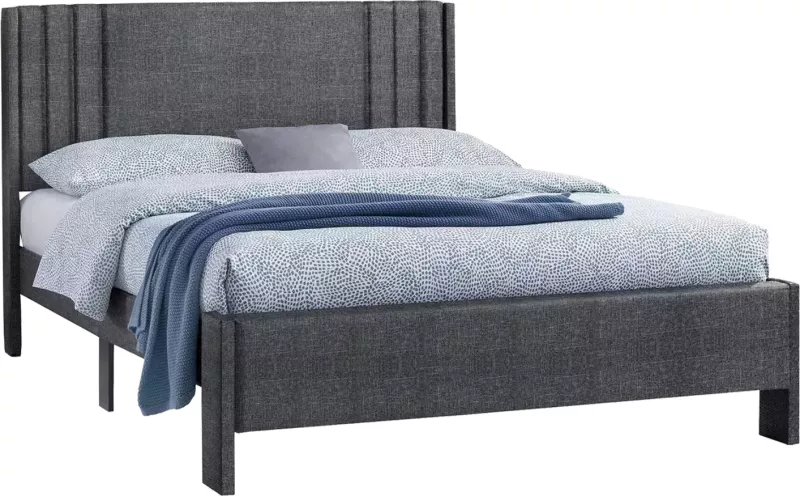 Krevat dopio CREDENCE FH685.01, ngjyrë gri, për dyshek 160x200 cm
