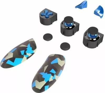 Set modulash për kontrollor, Thrustmaster ESWAP X Blue Color Pack WW, 7 module + 2 kapakë mini-stick, kamuflazh blu
