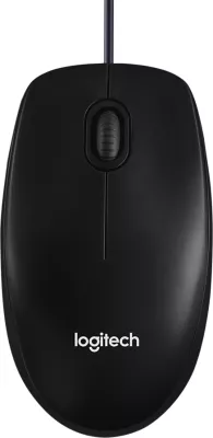 Maus Logitech B100 me kabllo USB 800 DPI, e zezë