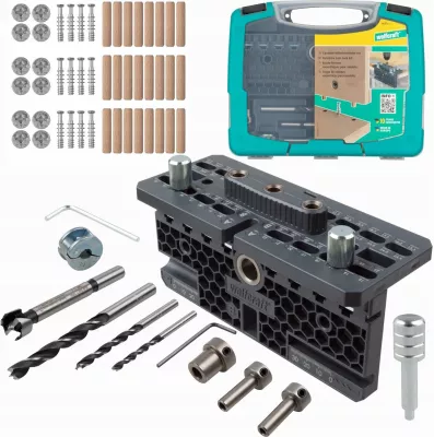 Set lidhës ekscentrik për mobilje Wolfcraft 4665000, 53 copë