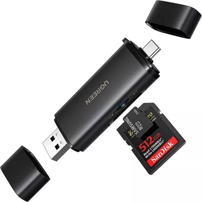 Lexues kartelash memorie Ugreen 65024 2n1 USB-C/USB-A SD 4.0 UHS-II, i zi