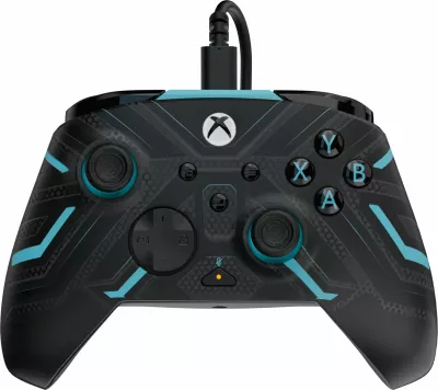 Kontrollor me kabllo PDP REMATCH për Xbox, USB-C 2.4 m, Titan Steel Glow in the Dark