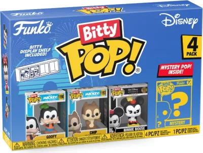 Figurinë koleksionuese Funko Bitty Pop! Disney Goofy, mini 2.5 cm, set 4 copë