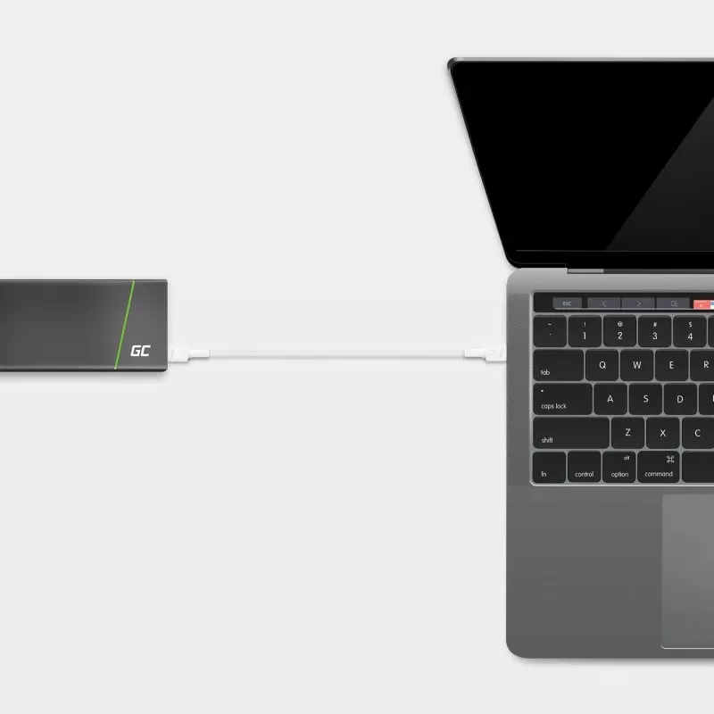 Kabllo USB Green Cell KABGC30W, USB 3.2 Gen 1, 1.2 m, USB C, Bardhë