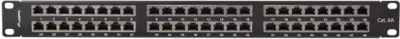 Paneli i Patch-it Lanberg PPSA-1048-B, 19" 1U kat. 6A ekranuar FTP me 48 porta, ngjyrë e zezë