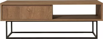 Set mobiljesh për dhomë dite, Skye Decor, Laxus Takım 21, ngjyrë arrë dhe e zezë