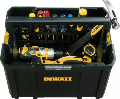Kuti veglash DeWalt TSTAK DWST1-71228 32×27×44 cm, zezë/verdhë