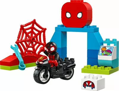 Set ndërtimi LEGO DUPLO Marvel 10424 Spin's Motorcycle Adventure, shumëngjyrësh