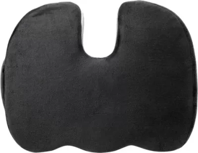Jastëk memory foam për karrige UVI UVICMCFC, ergonomik me mbulesë të heqshme anti-rrëshqitëse, gri e errët