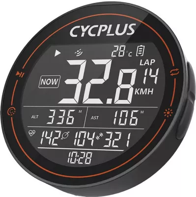 Kompjuter biçiklete Cycplus M2, 2.5 inç, IPX6, 35 orë punë, i zi