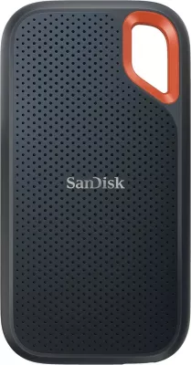 Disk i jashtëm SanDisk Extreme Portable, 1 TB, USB Type-C, 3.2 Gen 2, 1050 MB/s, Mbrojtje me fjalëkalim, E zezë