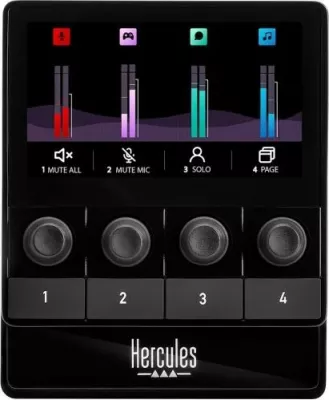 Kontrollues audio Hercules Stream 100, 4 butona, i zi